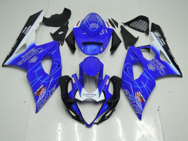 Blau Corona Suzuki GSXR 1000 K5 05-06 Motorrad Verkleidungen