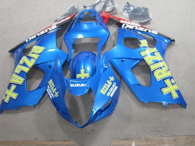 Blau Gelb Rizla Suzuki GSXR 1000 K3 03-04 Motorrad Verkleidungen