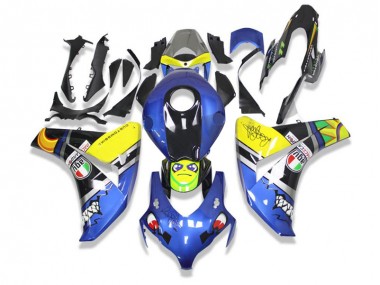 Blau Hai Honda CBR 1000 RR 08-11 Motorrad Verkleidungen