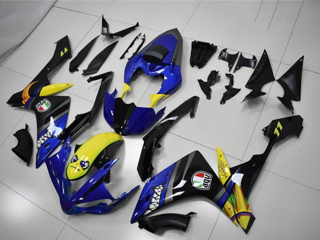 Blau Hai Yamaha R1 07-08 Motorrad Verkleidungen