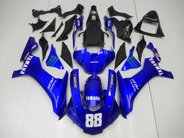 Blau Monster 88 Yamaha R1 15-19 Motorrad Verkleidungen