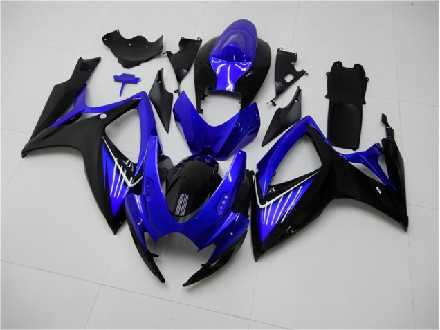 Blau Schwarz Suzuki GSXR 600 / 750 K6 06-07 Motorrad Verkleidungen & Plastik