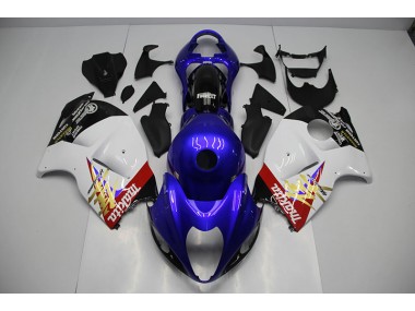 Blau Weiß Suzuki GSXR 1300 Hayabusa 96-07 Motorrad Verkleidung