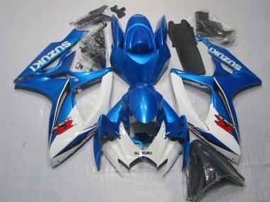 Blau Weiß Suzuki GSXR 600 K6 06-07 Motorrad Verkleidungen & Plastik