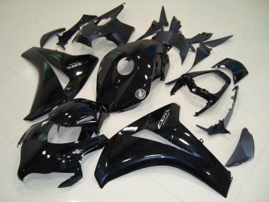 Glänzend Schwarz Chrom Aufkleber Honda CBR 1000 RR 08-11 Motorrad Verkleidungen