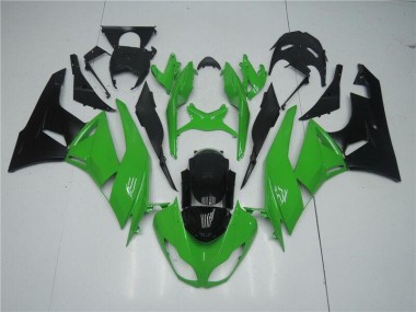 Grün Schwarz Kawasaki ZX6R 09-12 Motorrad Vollverkleidung