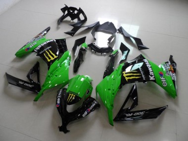 Grünes Monster Kawasaki ZX 300R 13-16 Motorrad Verkleidungen