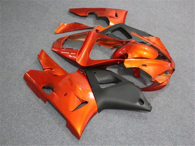 Orange Schwarz Yamaha R1 00-01 Motorrad Verkleidungen