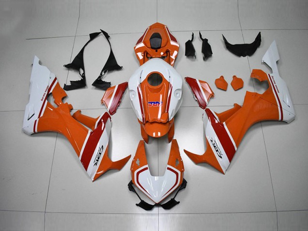 Orange Weiß HRC Honda CBR 1000 RR 17-23 Motorrad Verkleidungen