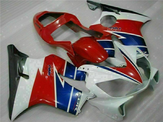 Rot Weiß Blau Honda CBR 600 F4i 01-03 Motorrad Verkleidungen