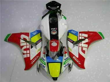 Rot Weiß Honda CBR 1000 RR 08-11 Motorrad Verkleidungen Komplett Sets