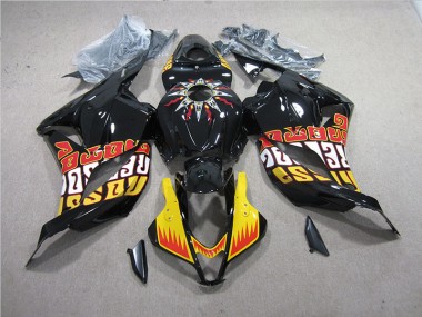 Schwarz Gelb Honda CBR 600 RR 09-12 Motorrad Verkleidung