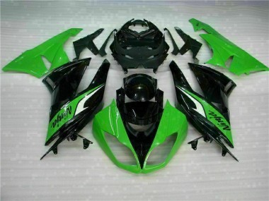 Schwarz Grün Kawasaki ZX6R 09-12 Motorrad Vollverkleidung