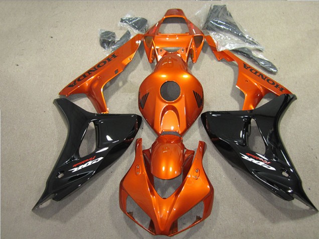 Schwarz Orange Fireblade Honda CBR 1000 RR 06-07 Motorrad Verkleidungen