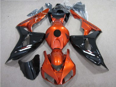 Schwarz Orange Honda CBR 1000 RR 06-07 Motorrad Verkleidungen