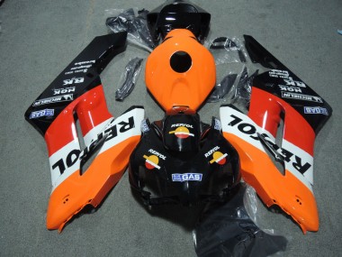 Schwarz Orange Repsol Honda CBR 1000 RR 04-05 Motorrad Verkleidung