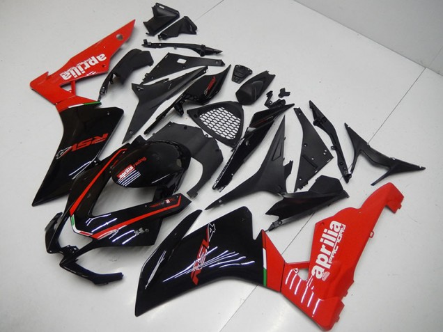 Schwarz Rot Aprilia RSV4 09-15 Motorrad Verkleidungen