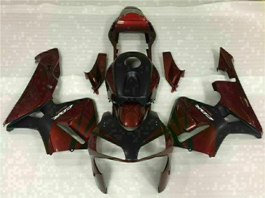 Schwarz Rot Honda CBR 600 RR 03-04 Motorrad Verkleidung