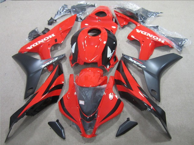 Schwarz Rot Honda CBR 600 RR 07-08 Motorrad Verkleidungen & Plastik