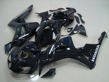 Schwarz Silber Aufkleber Honda CBR 1000 RR 06-07 Motorrad Verkleidungen