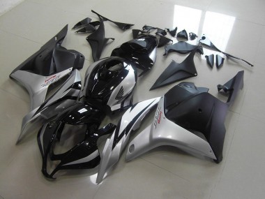 Schwarz Silber Honda CBR 600 RR 09-12 Motorrad Verkleidungen