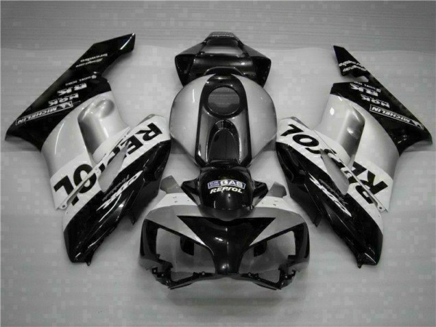 Schwarz Silber Repsol Honda CBR 1000 RR 04-05 Motorrad Verkleidung