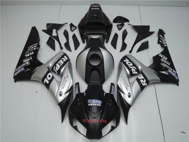 Schwarz Silber Repsol Honda CBR 1000 RR 04-05 Motorrad Verkleidungen