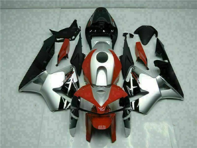 Schwarz Silber Rot Honda CBR 600 RR 05-06 Motorrad Verkleidungen