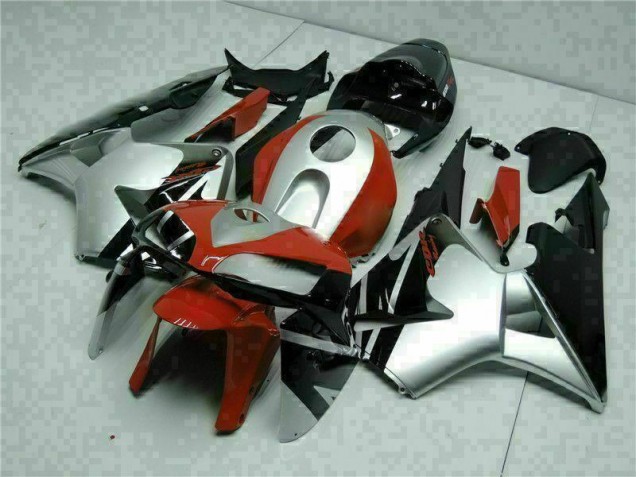 Schwarz Silber Rot Honda CBR 600 RR 05-06 Motorrad Verkleidungen