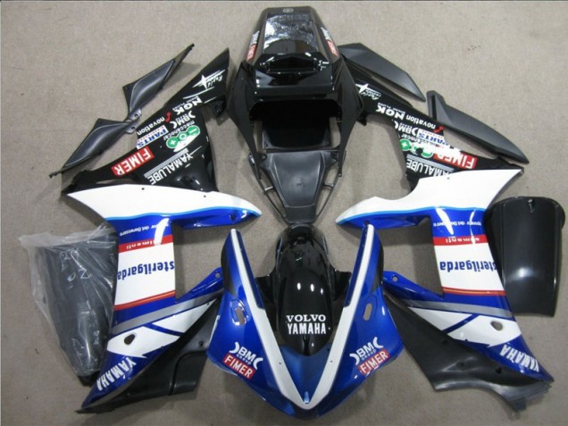 Schwarz Weiß Blau Sterilgarda Volvo Honda CBR 1000 RR 04-05 Motorrad Verkleidungen