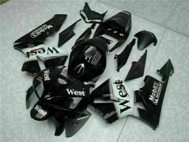 Schwarz West Honda CBR 600 RR 05-06 Motorrad Verkleidungen