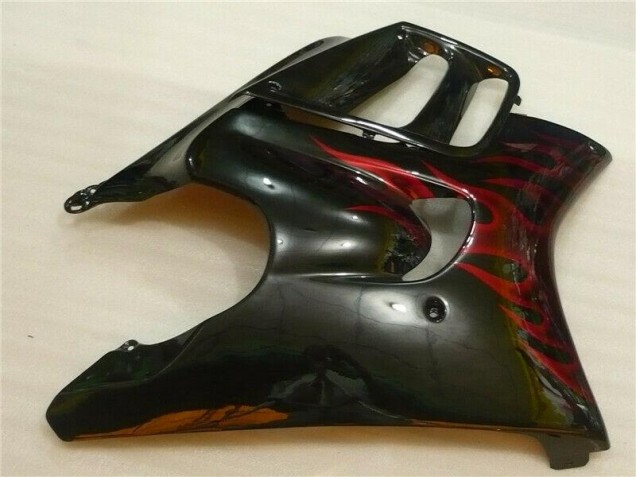 Schwarz rote Flamme Honda CBR 600 F3 95-98 Motorrad Verkleidung