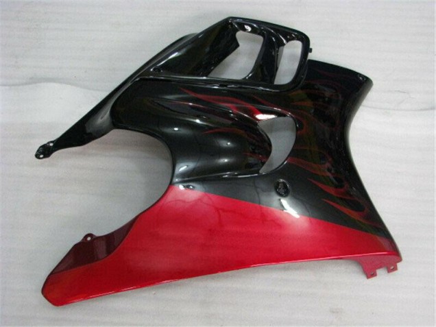 Schwarz rote Flamme Honda CBR 600 F3 95-98 Motorrad Verkleidungen