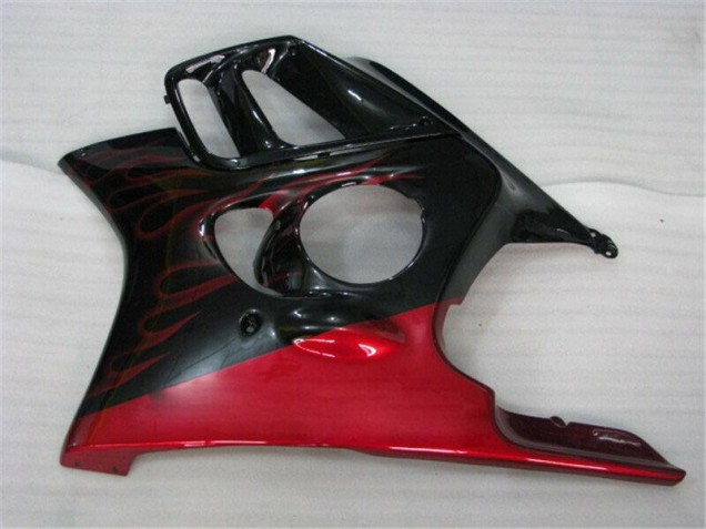 Schwarz rote Flamme Honda CBR 600 F3 95-98 Motorrad Verkleidungen