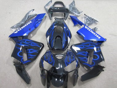 Schwarze Blau Flamme Honda CBR 600 RR 05-06 Motorrad Verkleidungen