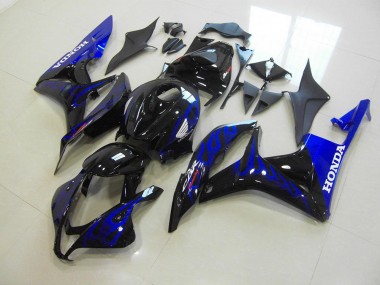 Schwarze Blau Flamme Honda CBR 600 RR 07-08 Motorrad Verkleidungen