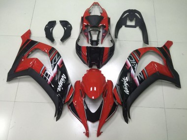 Schwarzer Roter Ninja Kawasaki ZX10R 16-19 Motorrad Verkleidungen