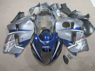 Silber Blau Suzuki GSXR 1300 Hayabusa 96-07 Motorrad Verkleidungen