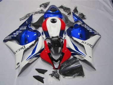 Weiß Blau Rot DREAM Honda CBR 600 RR 09-12 Motorrad Verkleidung