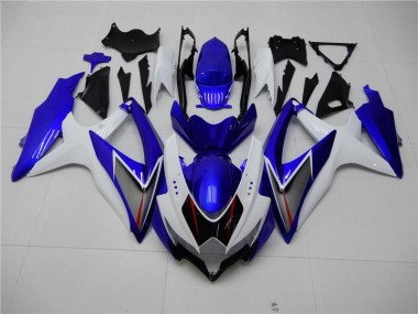 Weiß Blau Suzuki GSXR 600 / 750 K8 08-10 Motorrad Verkleidungen