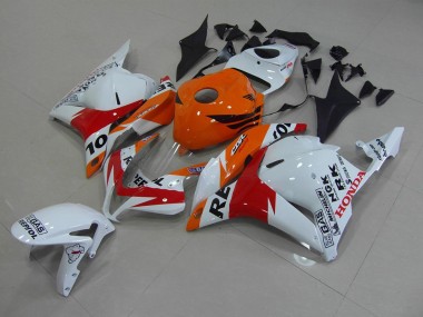 Weiß Repsol Honda CBR 600 RR 09-12 Motorrad Verkleidungen