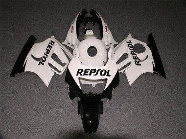 Weiß Schwarz Repsol Honda CBR 600 F3 95-98 Motorrad Verkleidungen